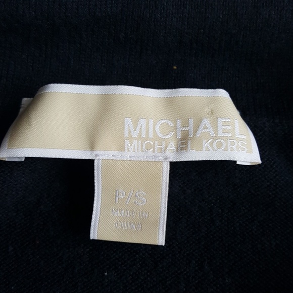 Michael Kors Gold Striped Long Sleeve Top - Picture 2 of 5